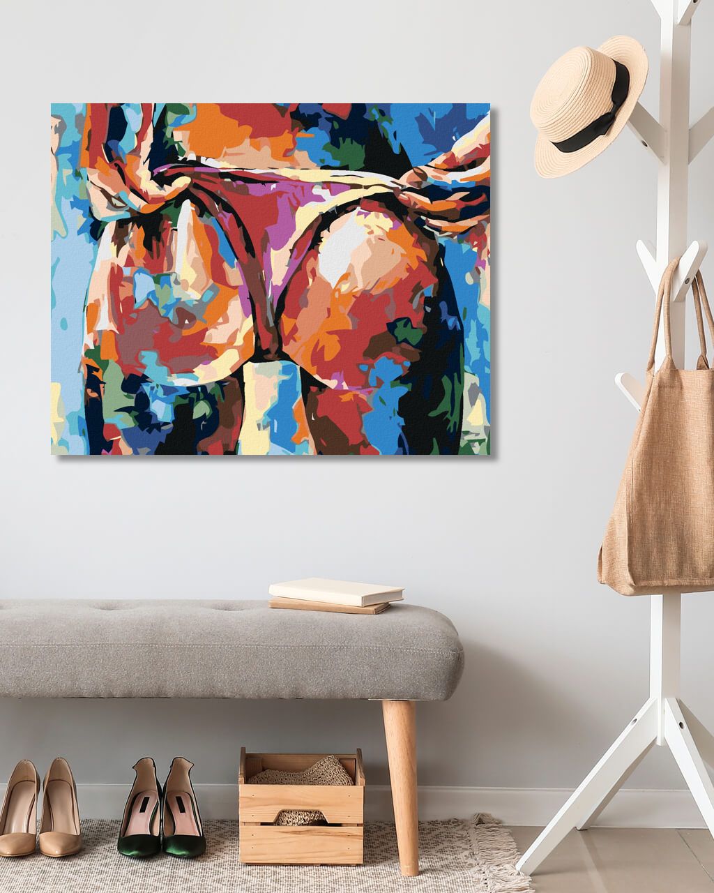 zuty Malování podle čísel - SEXY POZADÍ V BARVÁCH - Rozměr: 40x50 cm, Rámování: Varianta: vypnuté plátno na rám - obrázek 8