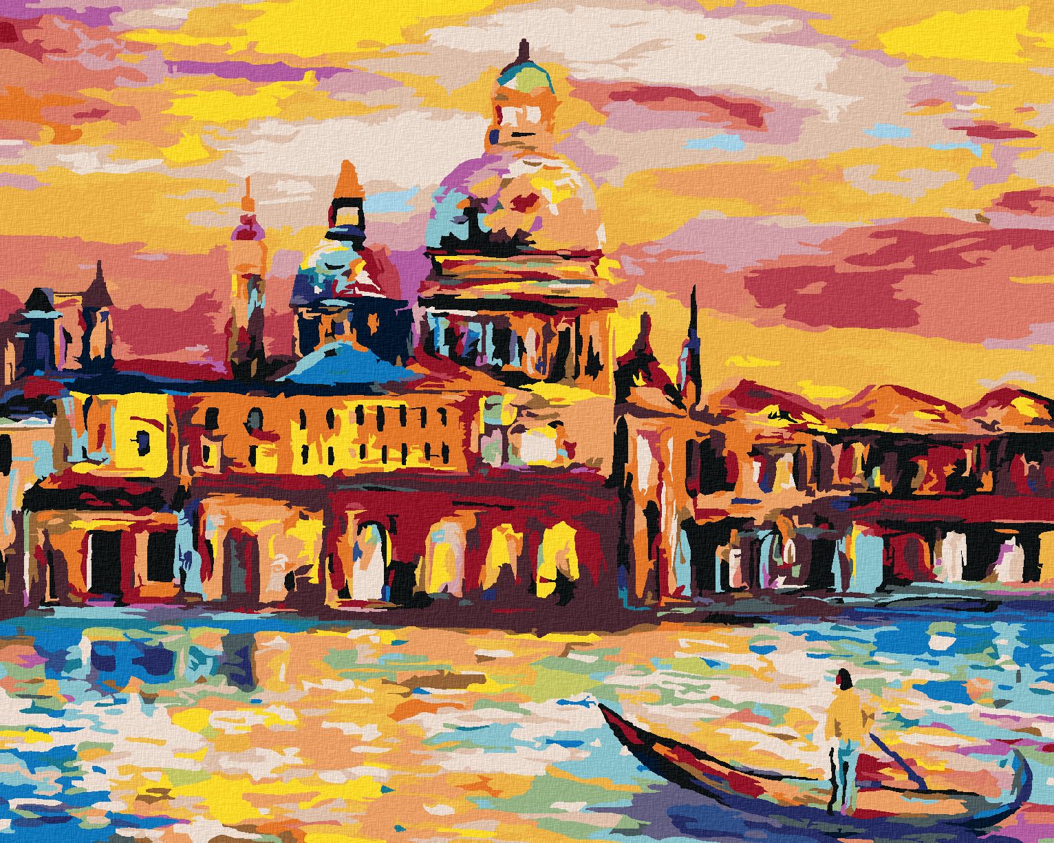 zuty Malování podle čísel - BENÁTKY - Rozměr: 40x50 cm, Rámování: Varianta: vypnuté plátno na rám - obrázek 2