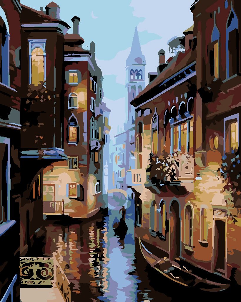zuty Malování podle čísel - BENÁTKY - Rozměr: 40x50 cm, Rámování: Varianta: vypnuté plátno na rám - obrázek 17
