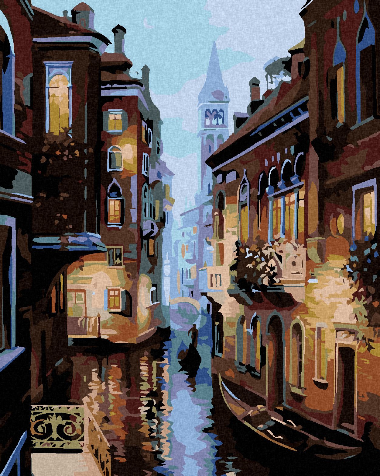 zuty Malování podle čísel - BENÁTKY - Rozměr: 40x50 cm, Rámování: Varianta: bez rámu a bez vypnutí plátna - obrázek 2