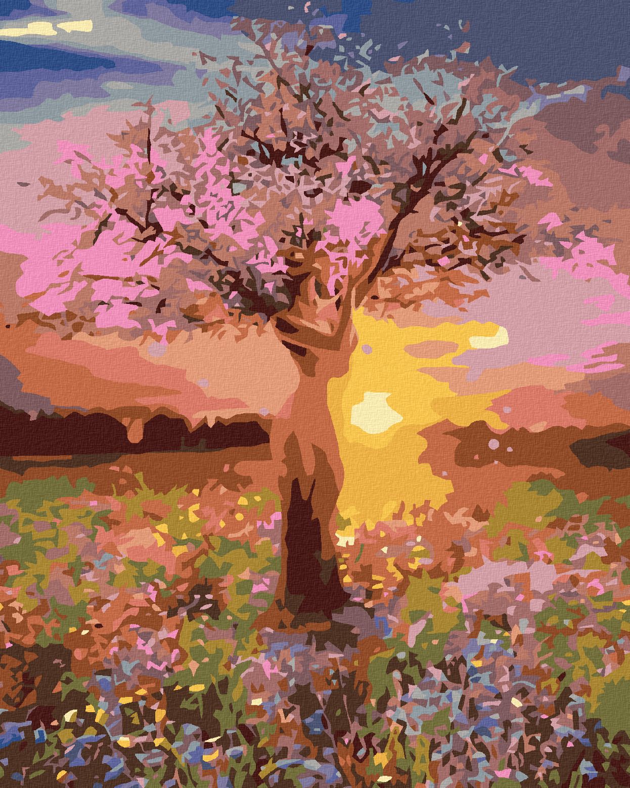 zuty Malování podle čísel - SVÍTÁNÍ - Rozměr: 40x50 cm, Rámování: Varianta: bez rámu a bez vypnutí plátna - obrázek 1