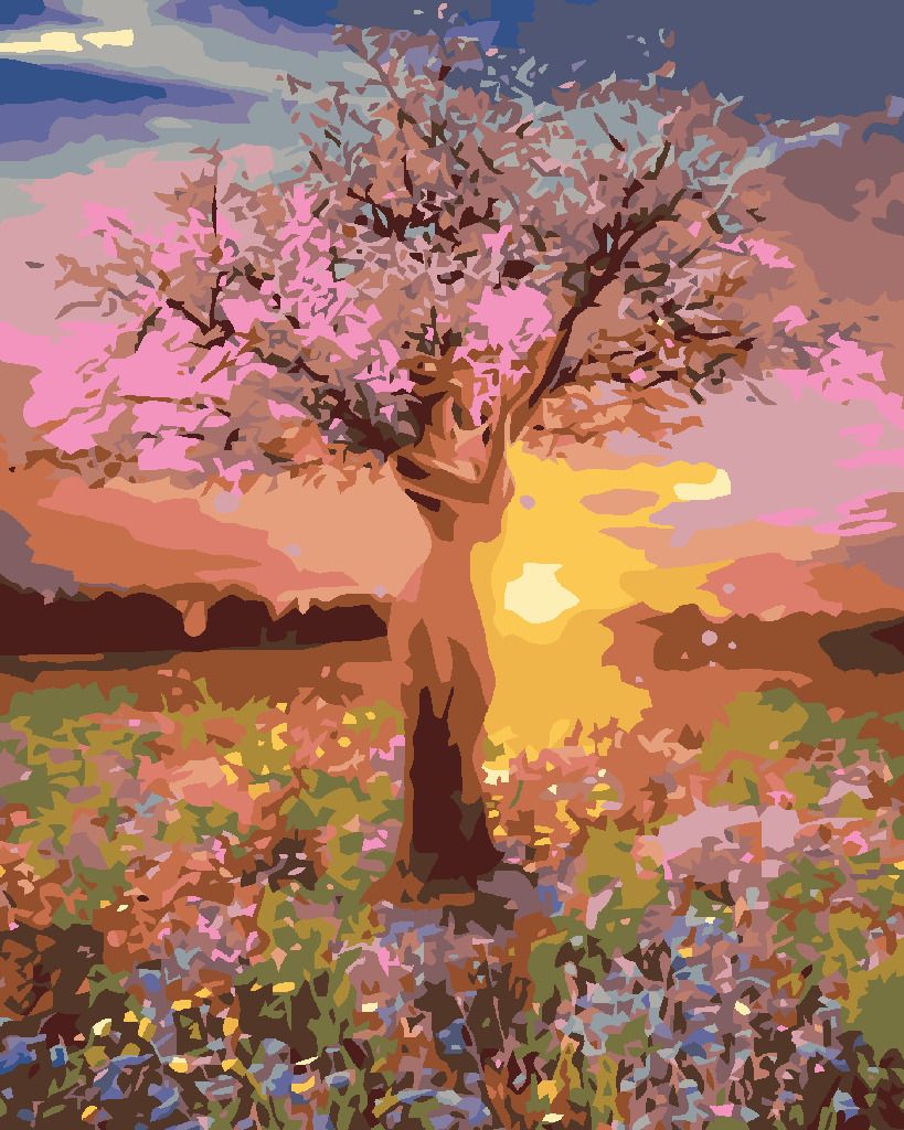zuty Malování podle čísel - SVÍTÁNÍ - Rozměr: 40x50 cm, Rámování: Varianta: bez rámu a bez vypnutí plátna - obrázek 4