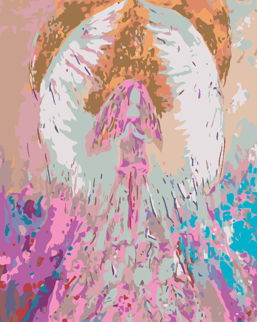 zuty Malování podle čísel - ANDĚLÉ OD LENKY - CONFIDENCE ANGEL - Rozměr: 40x50 cm, Rámování: Varianta: bez rámu a bez vypnutí plátna - obrázek 2