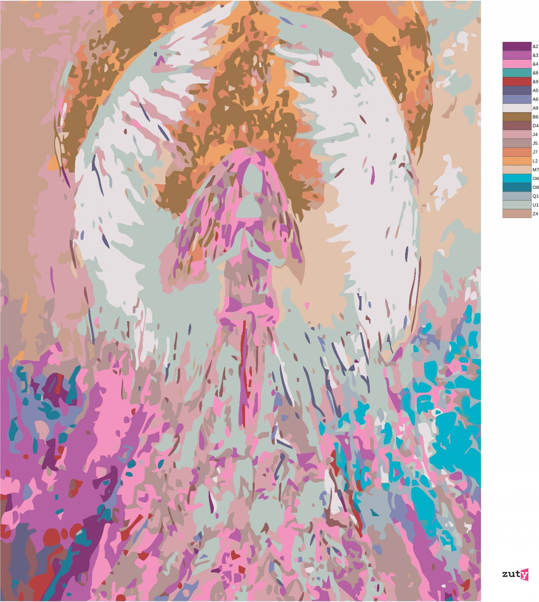 zuty Malování podle čísel - ANDĚLÉ OD LENKY - CONFIDENCE ANGEL - Rozměr: 40x50 cm, Rámování: Varianta: bez rámu a bez vypnutí plátna - obrázek 18