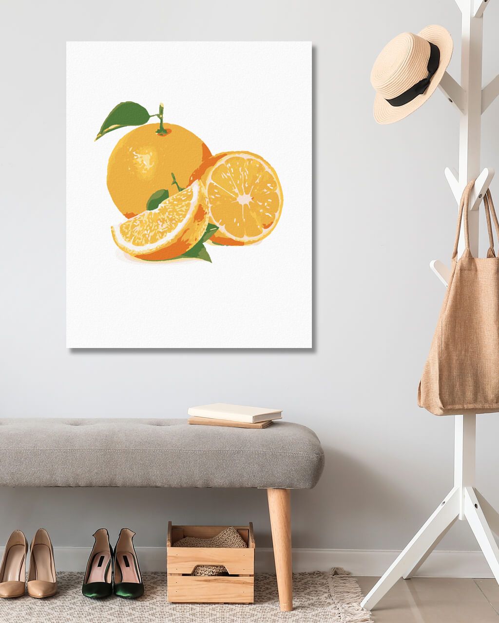 zuty Malování podle čísel - POMERANČ - Rozměr: 40x50 cm, Rámování: Varianta: bez rámu a bez vypnutí plátna - obrázek 5