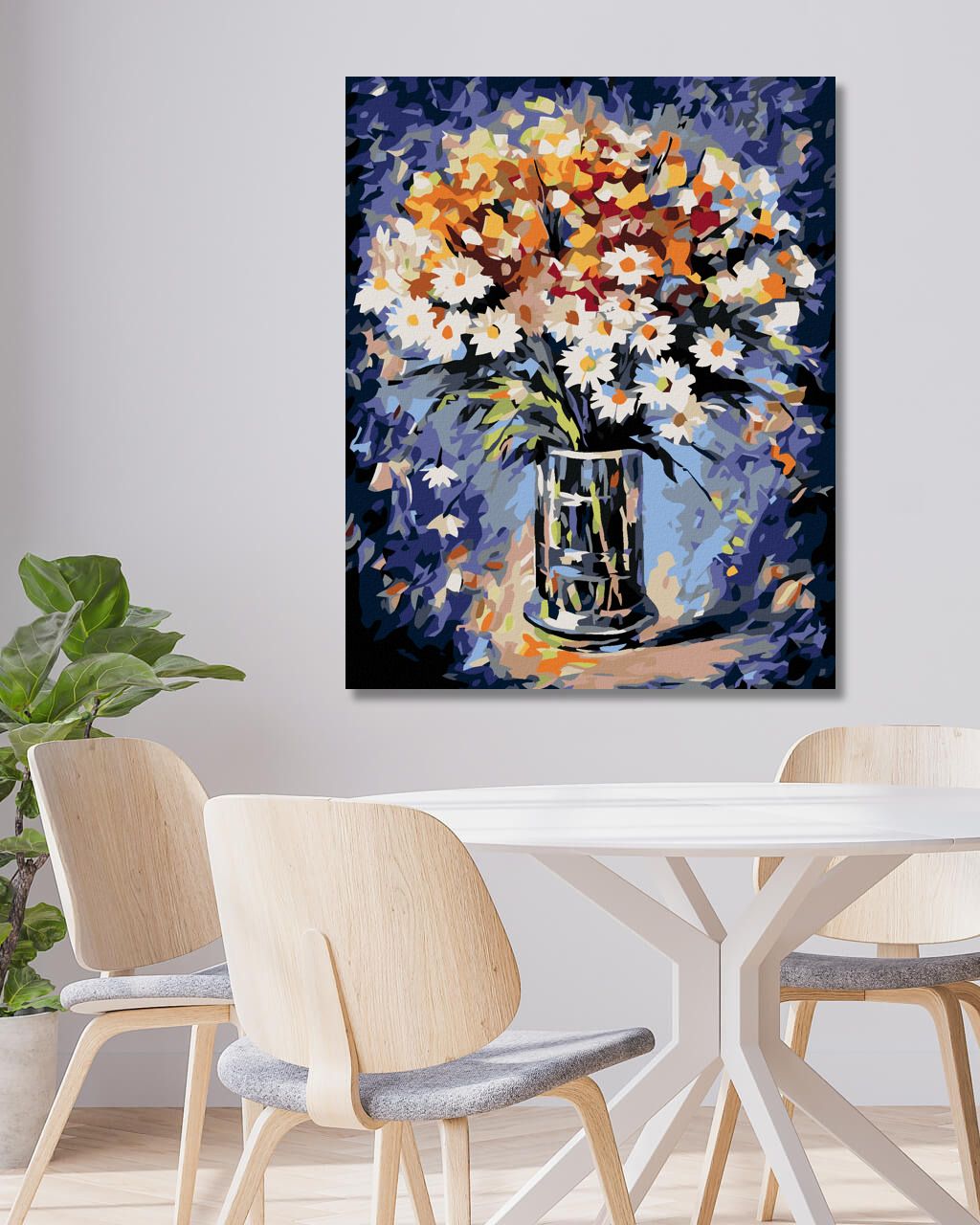 zuty Malování podle čísel - KYTICE S KOPRETINAMI - Rozměr: 40x50 cm, Rámování: Varianta: vypnuté plátno na rám - obrázek 8