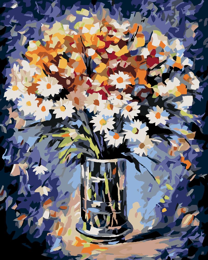 zuty Malování podle čísel - KYTICE S KOPRETINAMI - Rozměr: 40x50 cm, Rámování: Varianta: vypnuté plátno na rám - obrázek 10