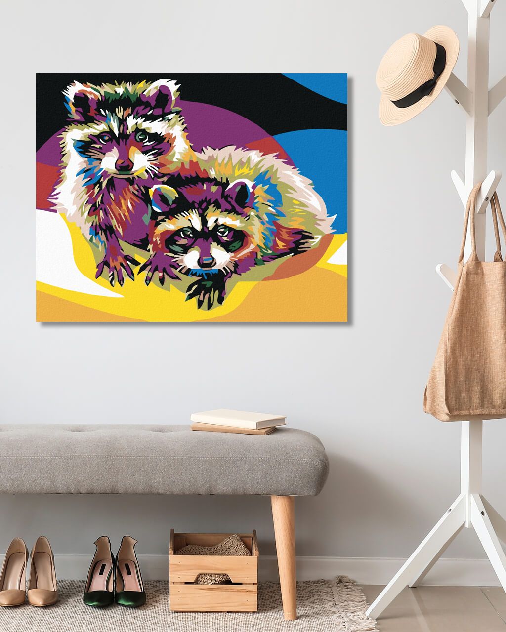 zuty Malování podle čísel - BAREVNÍ MÝVALOVÉ - Rozměr: 40x50 cm, Rámování: Varianta: vypnuté plátno na rám - obrázek 3