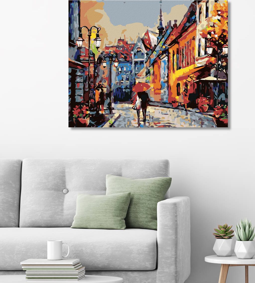 zuty Malování podle čísel - PROCHÁZKA PO BUDAPEŠTI - Rozměr: 40x50 cm, Rámování: Varianta: vypnuté plátno na rám - obrázek 2
