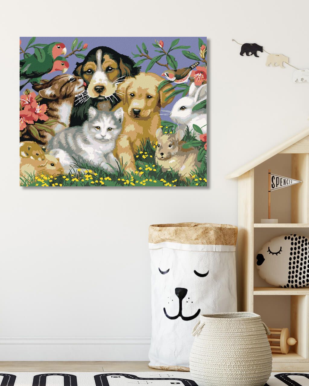 zuty Malování podle čísel - DOMÁCÍ ZVÍŘATA V PŘÍRODĚ (HOWARD ROBINSON) - Rozměr: 40x50 cm, Rámování: Varianta: vypnuté plátno na rám - obrázek 7