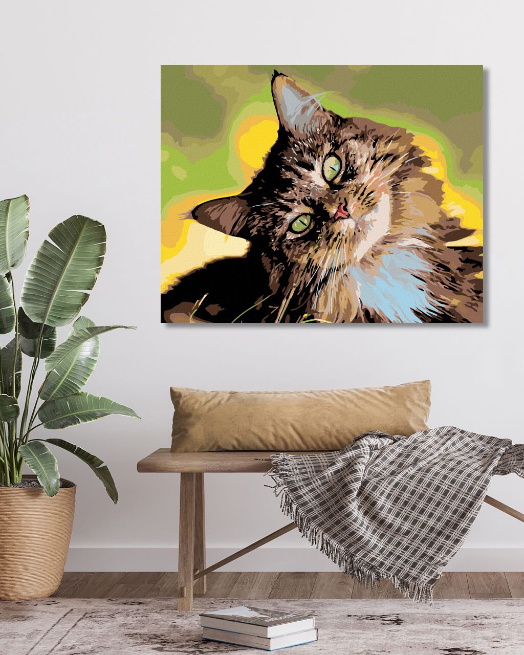 zuty Malování podle čísel - MOUROVATÝ KOCOUR - Rozměr: 40x50 cm, Rámování: Varianta: vypnuté plátno na rám - obrázek 10