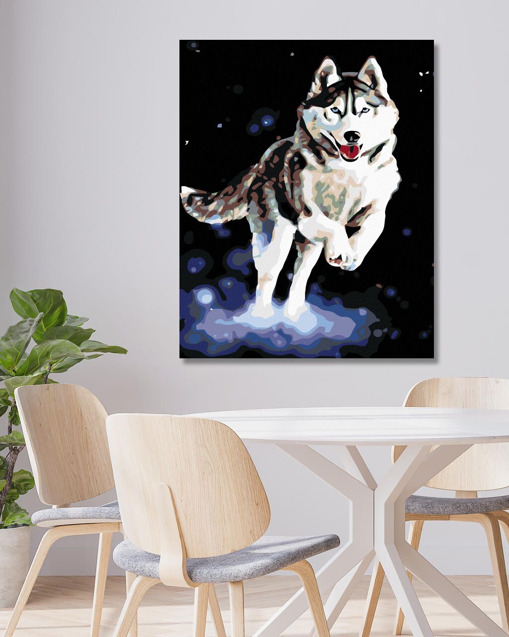 zuty Malování podle čísel - HUSKY - Rozměr: 40x50 cm, Rámování: Varianta: bez rámu a bez vypnutí plátna - obrázek 14