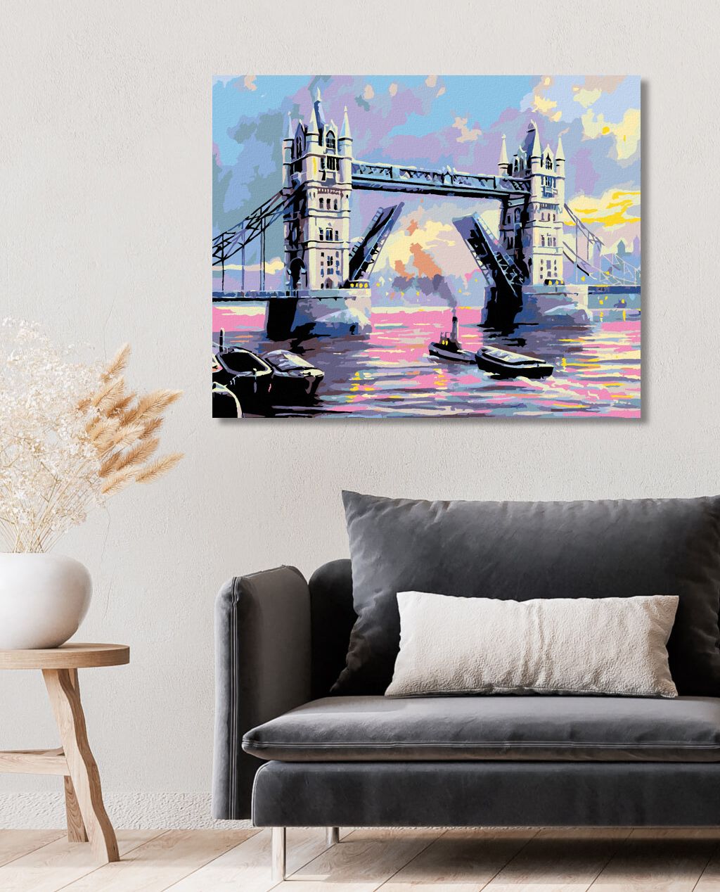 zuty Malování podle čísel - TOWER BRIDGE LONDÝN - Rozměr: 40x50 cm, Rámování: Varianta: vypnuté plátno na rám - obrázek 10