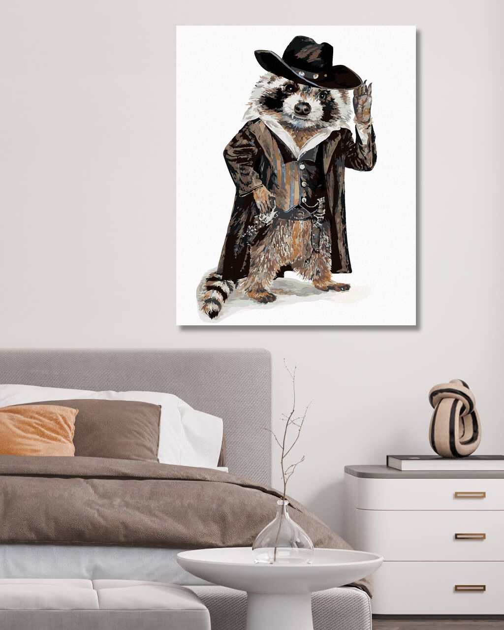 zuty Malování podle čísel - MÝVAL KOVBOJ (HOLLY SIMENTAL) - Rozměr: 40x50 cm, Rámování: Varianta: bez rámu a bez vypnutí plátna - obrázek 5