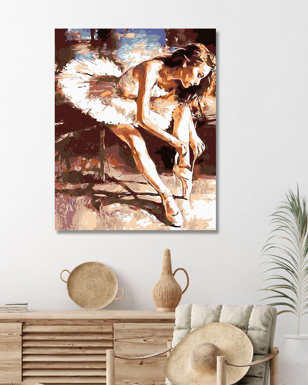 zuty Malování podle čísel - BALETKA - Rozměr: 40x50 cm, Rámování: Varianta: vypnuté plátno na rám - obrázek 2