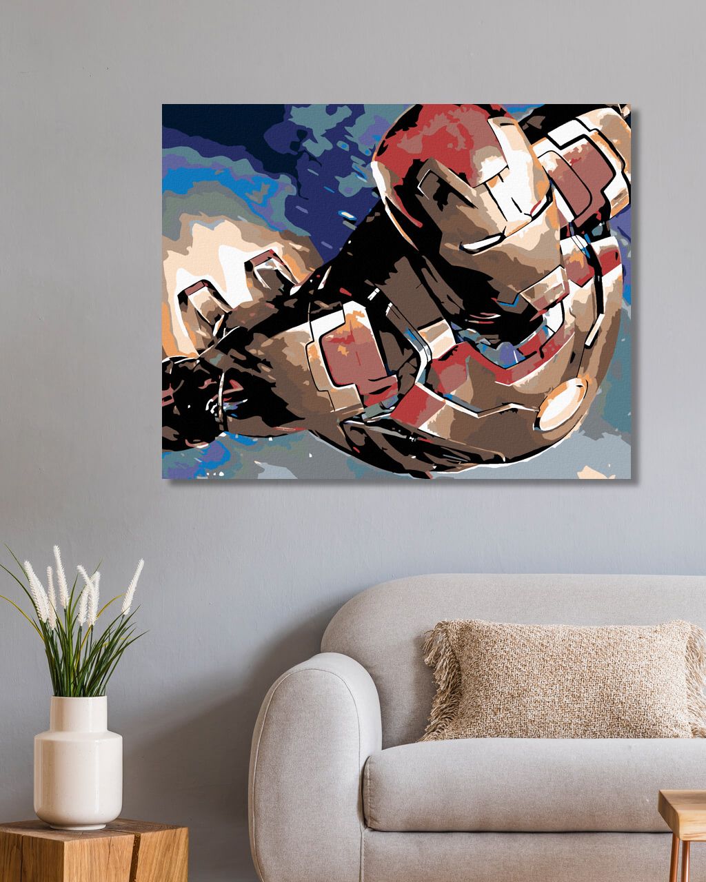 zuty Malování podle čísel - IRON MAN - Rozměr: 40x50 cm, Rámování: Varianta: vypnuté plátno na rám - obrázek 7