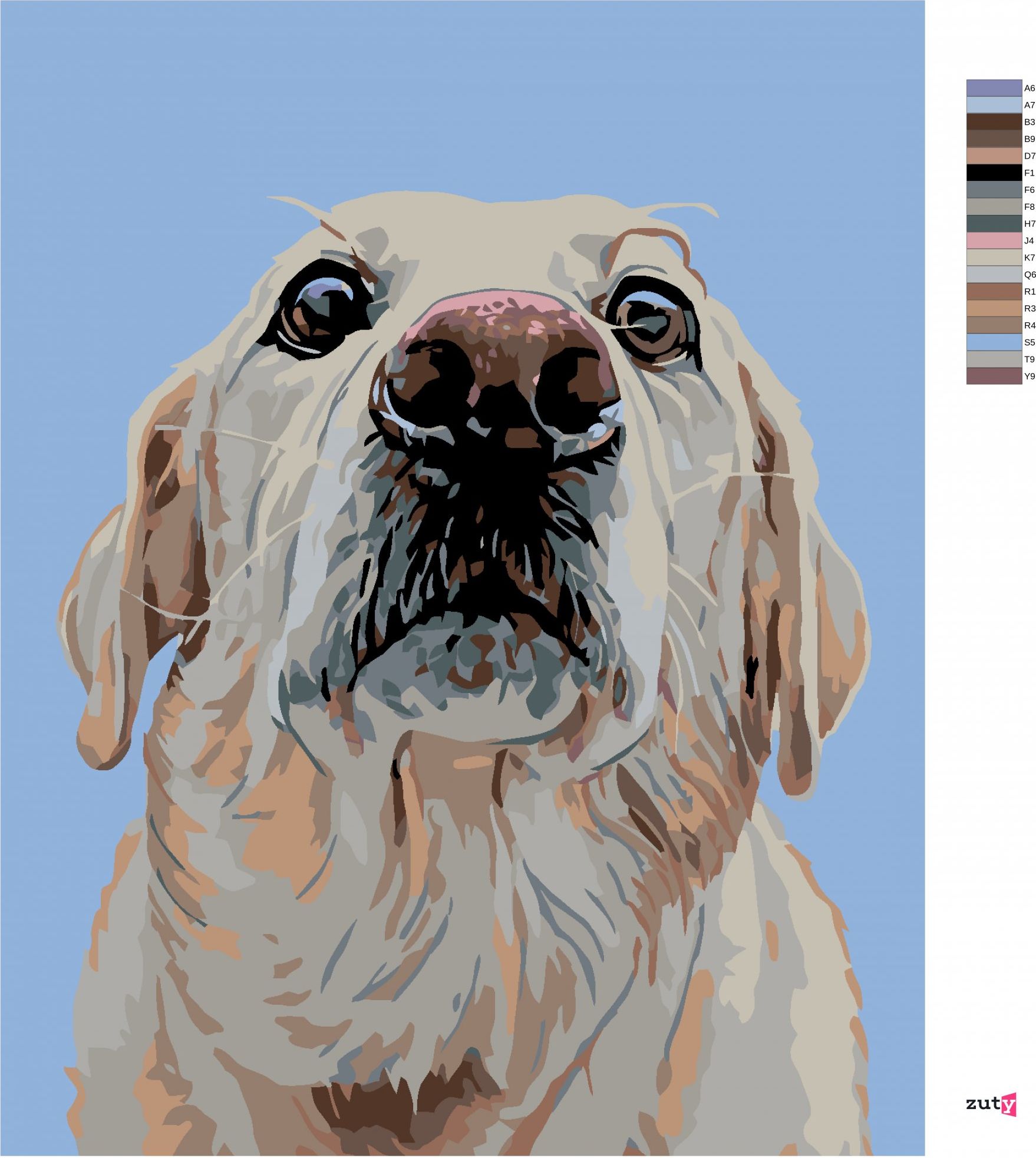 zuty Malování podle čísel - LABRADOR - Rozměr: 40x50 cm, Rámování: Varianta: vypnuté plátno na rám - obrázek 11