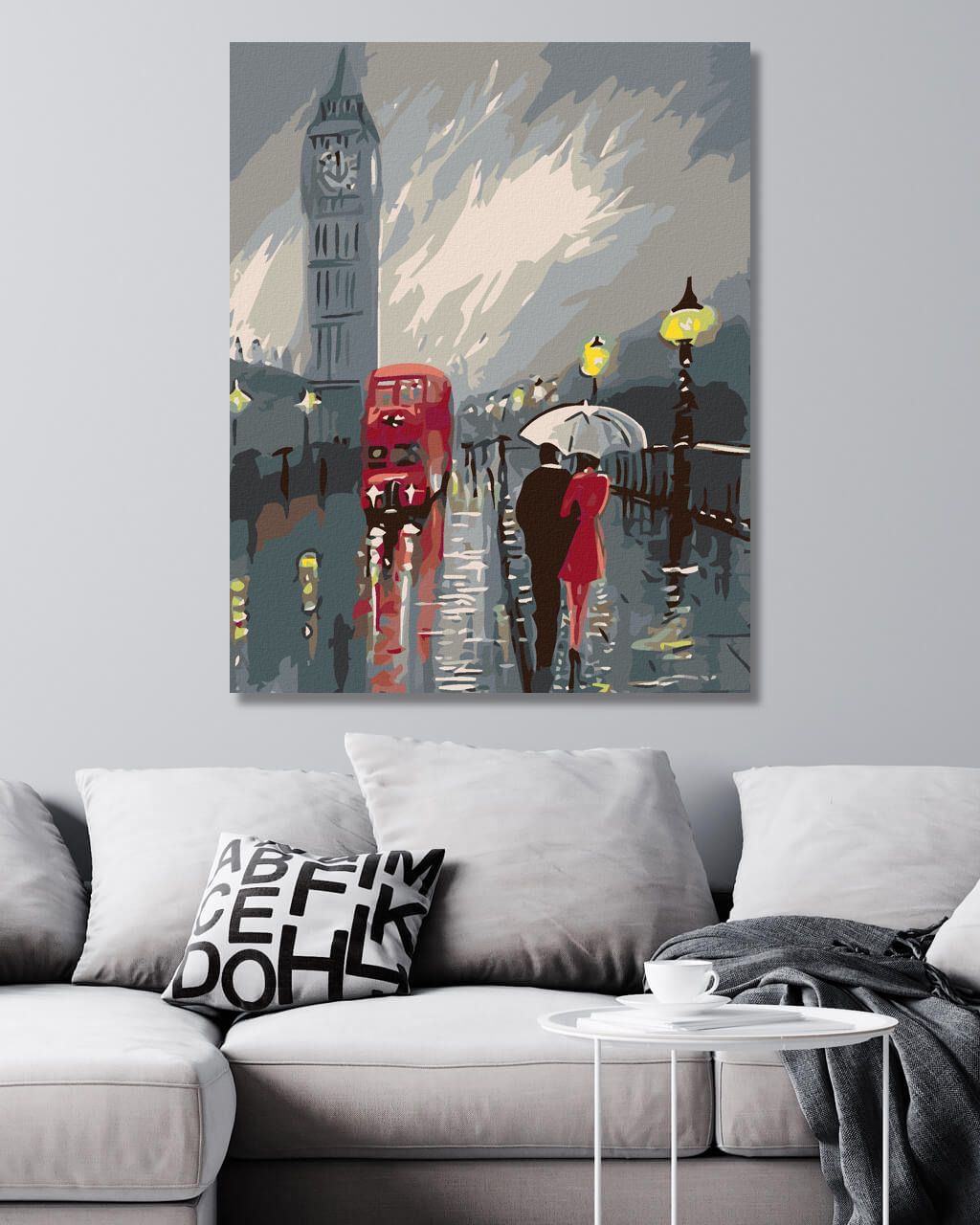zuty Malování podle čísel - BIG BEN V DEŠTI - Rozměr: 40x50 cm, Rámování: Varianta: vypnuté plátno na rám - obrázek 10
