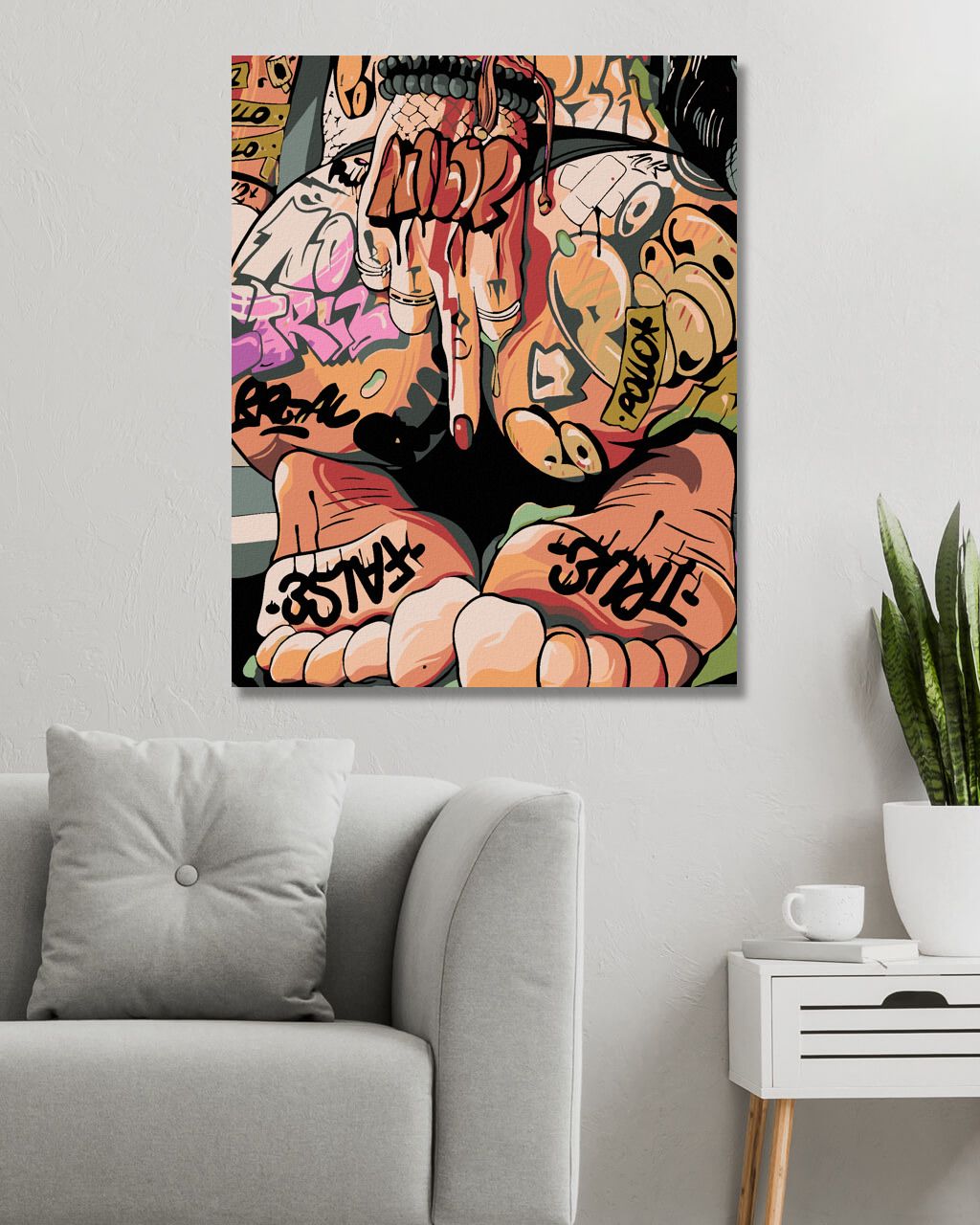 zuty Malování podle čísel - POTETOVANÁ - Rozměr: 40x50 cm, Rámování: Varianta: bez rámu a bez vypnutí plátna - obrázek 4
