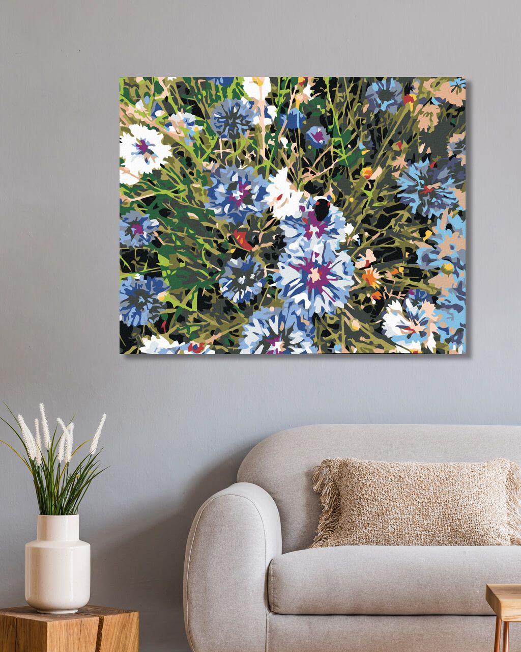 zuty Malování podle čísel - CHRPY MODRÉ - Rozměr: 40x50 cm, Rámování: Varianta: bez rámu a bez vypnutí plátna - obrázek 6