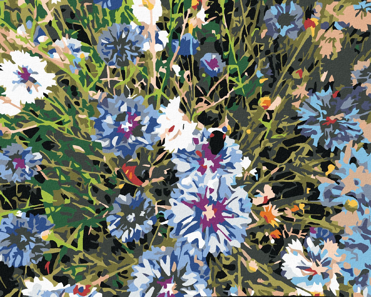 zuty Malování podle čísel - CHRPY MODRÉ - Rozměr: 40x50 cm, Rámování: Varianta: vypnuté plátno na rám - obrázek 1