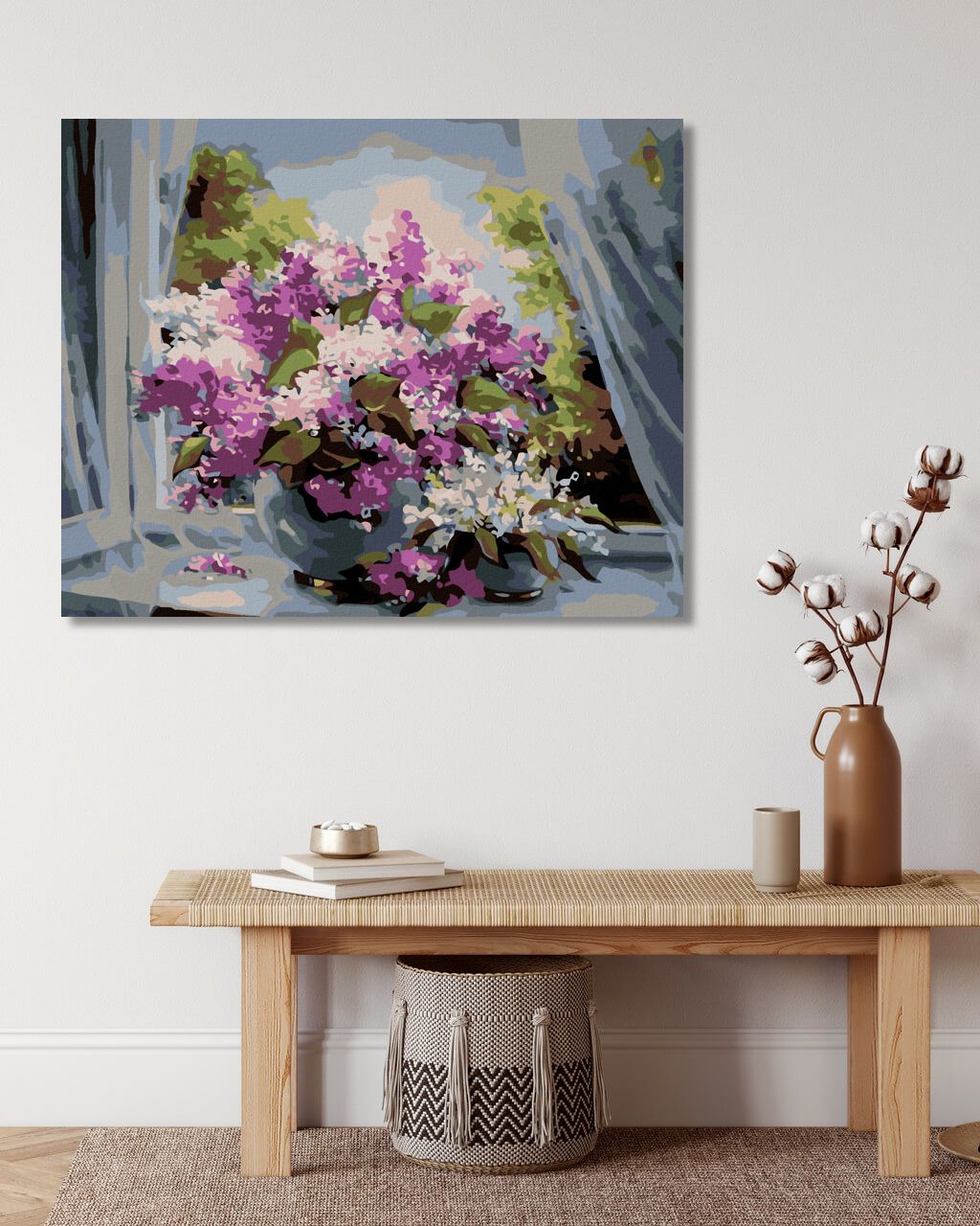 zuty Malování podle čísel - ŠEŘÍKY VE VÁZE - Rozměr: 40x50 cm, Rámování: Varianta: bez rámu a bez vypnutí plátna - obrázek 2