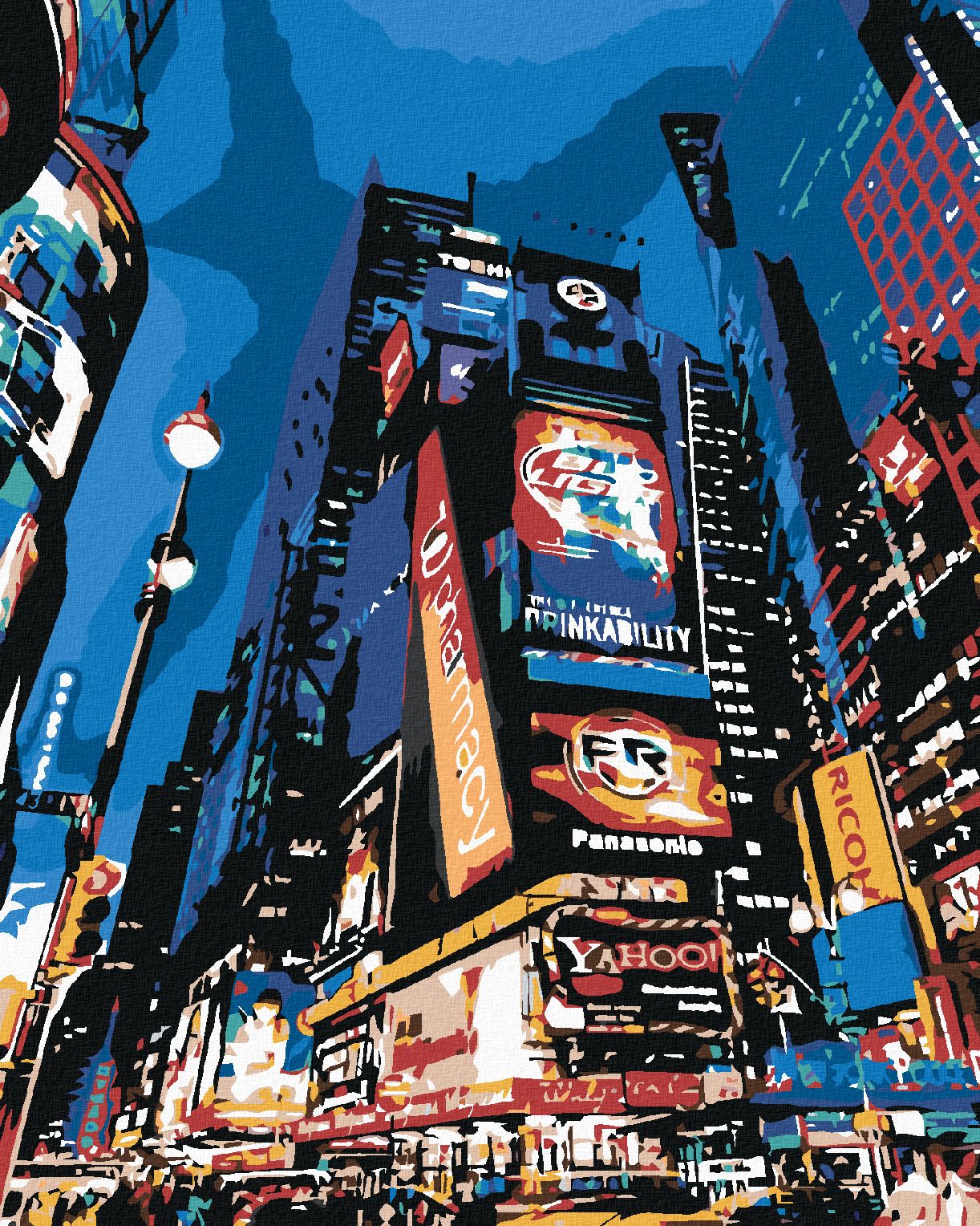 zuty Malování podle čísel - V NEW YORKU - Rozměr: 40x50 cm, Rámování: Varianta: bez rámu a bez vypnutí plátna - obrázek 1