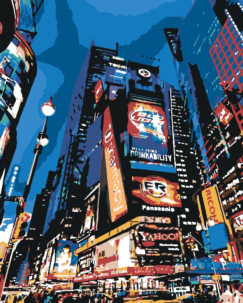 zuty Malování podle čísel - V NEW YORKU - Rozměr: 40x50 cm, Rámování: Varianta: bez rámu a bez vypnutí plátna - obrázek 6