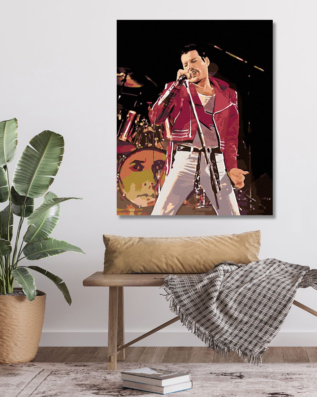 zuty Malování podle čísel - FREDDIE NA PÓDIU - Rozměr: 40x50 cm, Rámování: Varianta: bez rámu a bez vypnutí plátna - obrázek 2