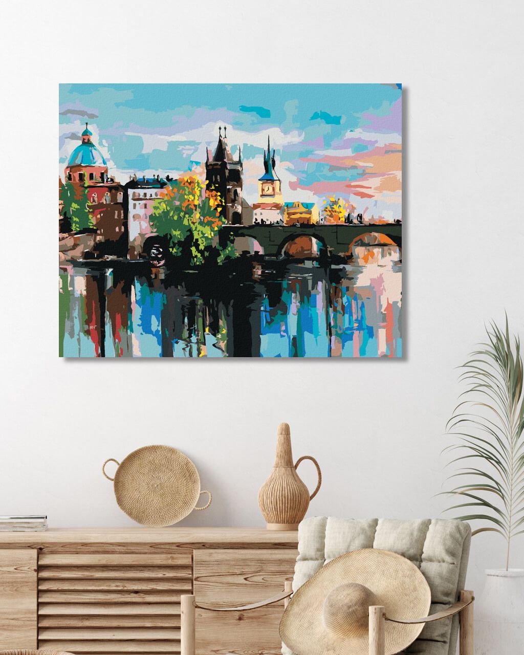 zuty Malování podle čísel - BAREVNÝ KARLŮV MOST - Rozměr: 40x50 cm, Rámování: Varianta: vypnuté plátno na rám - obrázek 10