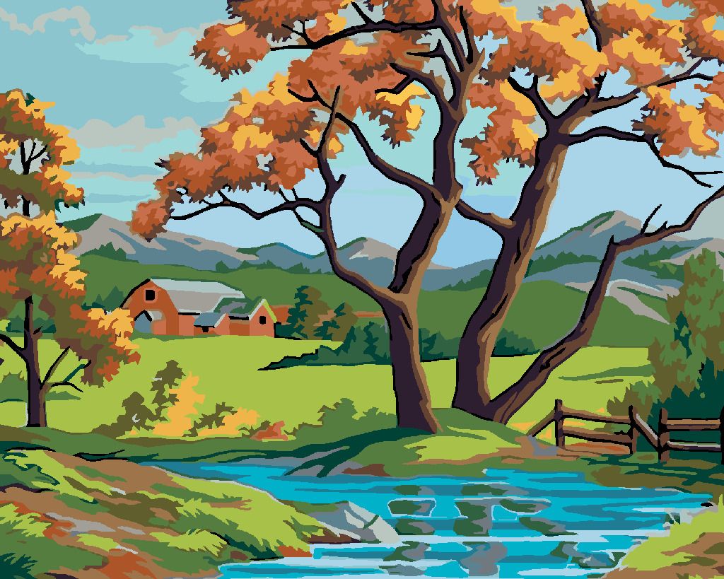 zuty Malování podle čísel - STROM U POTŮČKU - Rozměr: 40x50 cm, Rámování: Varianta: vypnuté plátno na rám - obrázek 10