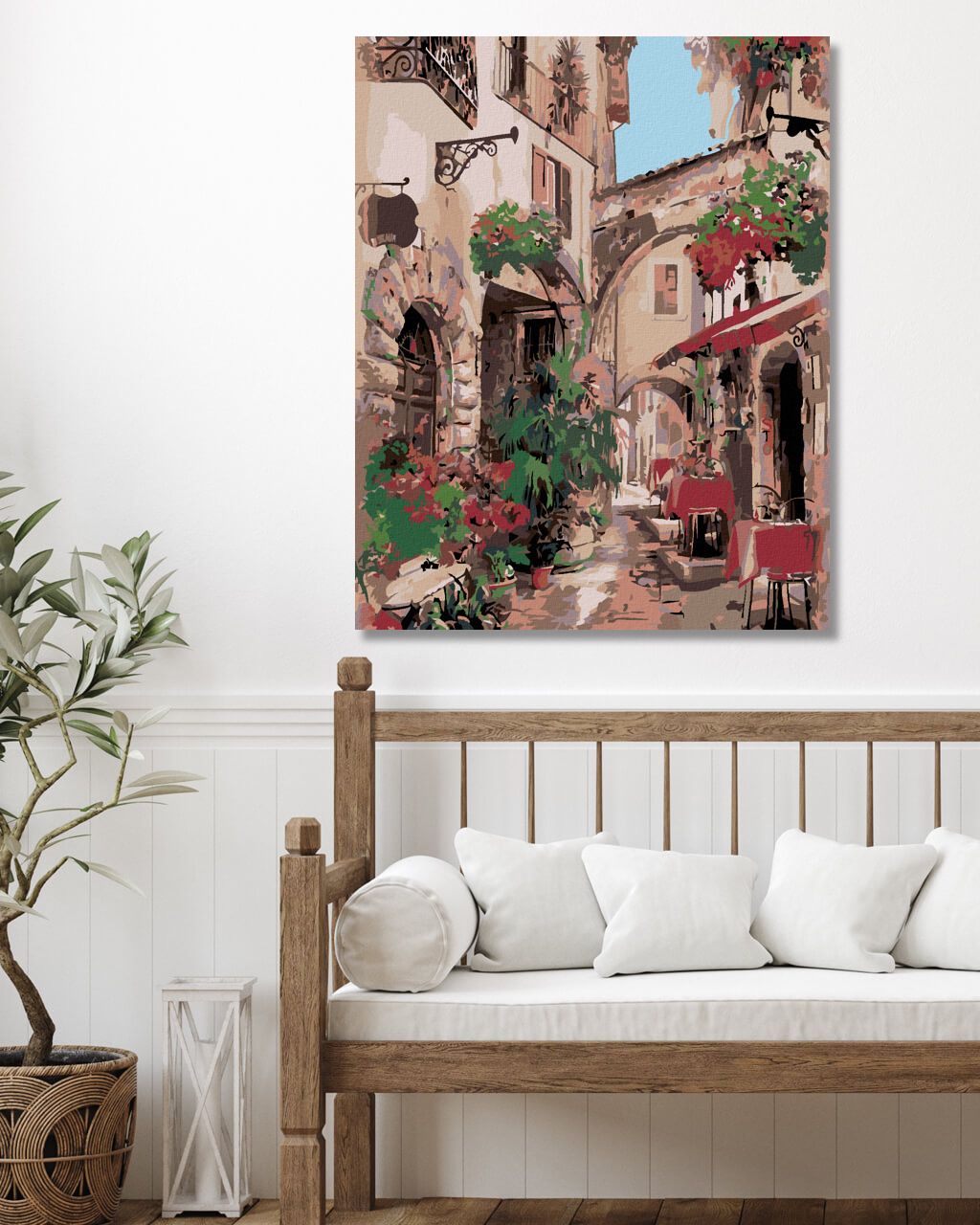 zuty Malování podle čísel - ITALSKÁ ULIČKA - Rozměr: 40x50 cm, Rámování: Varianta: vypnuté plátno na rám - obrázek 9