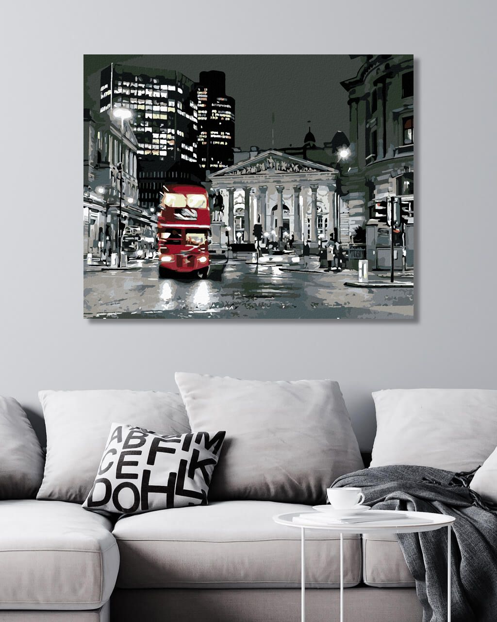 zuty Malování podle čísel - LONDÝNSKÝ BUS - Rozměr: 40x50 cm, Rámování: Varianta: bez rámu a bez vypnutí plátna - obrázek 6