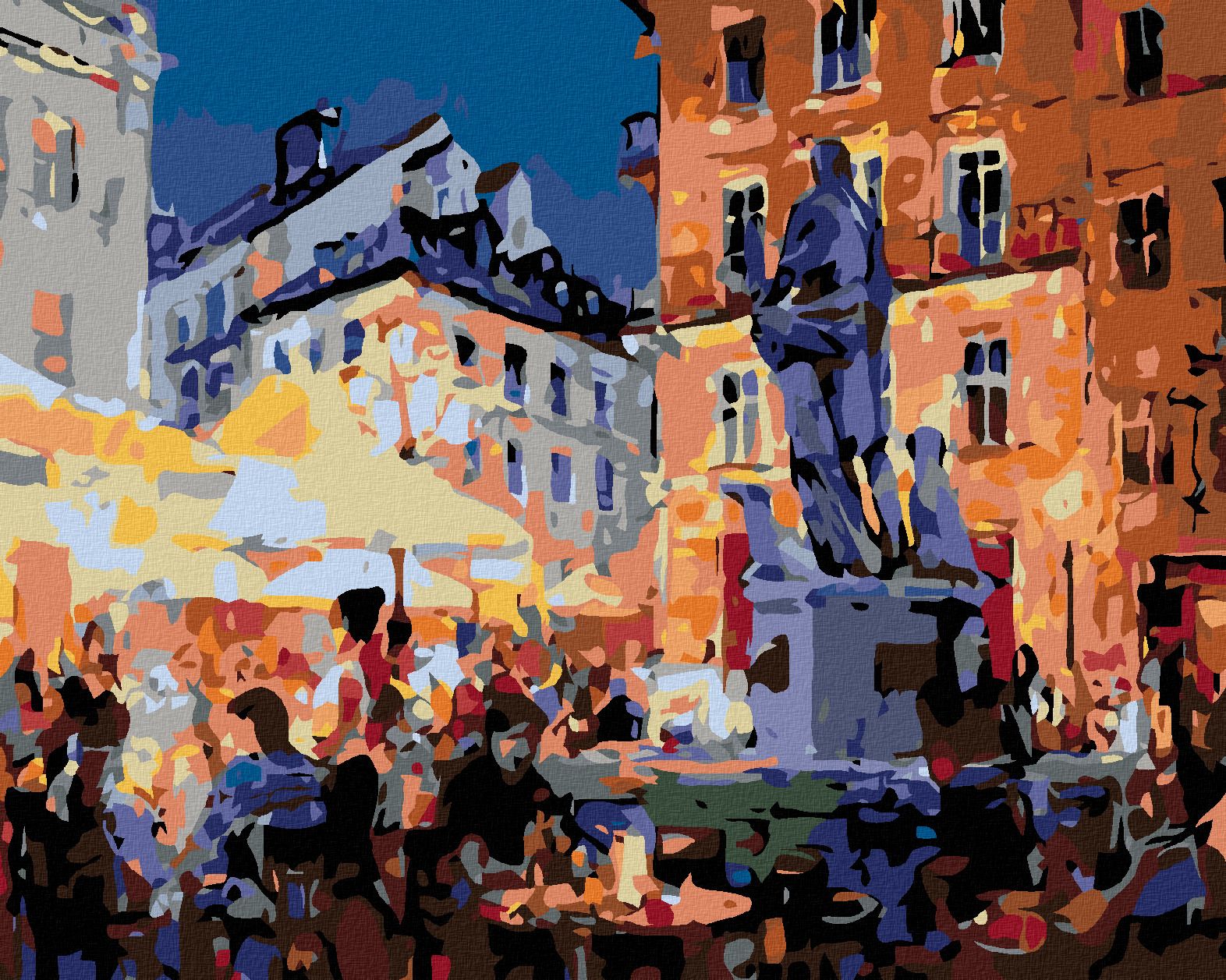 zuty Malování podle čísel - RESTAURACE POD SOCHOU - Rozměr: 40x50 cm, Rámování: Varianta: bez rámu a bez vypnutí plátna - obrázek 1