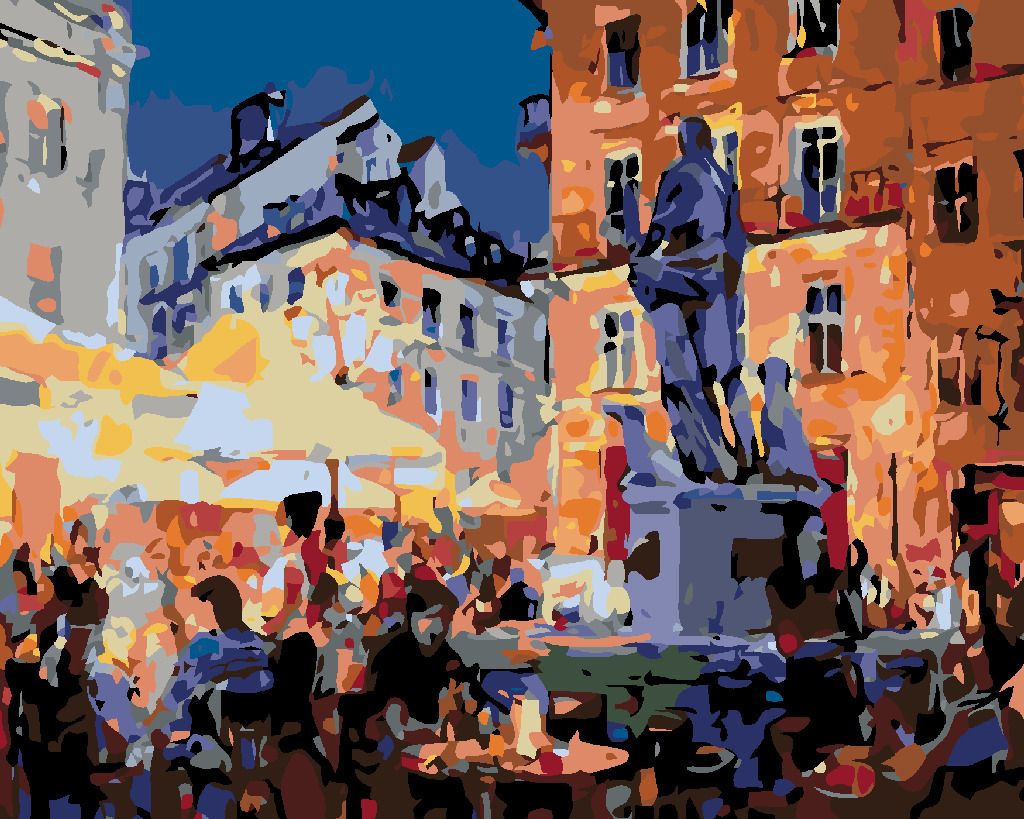 zuty Malování podle čísel - RESTAURACE POD SOCHOU - Rozměr: 40x50 cm, Rámování: Varianta: bez rámu a bez vypnutí plátna - obrázek 4