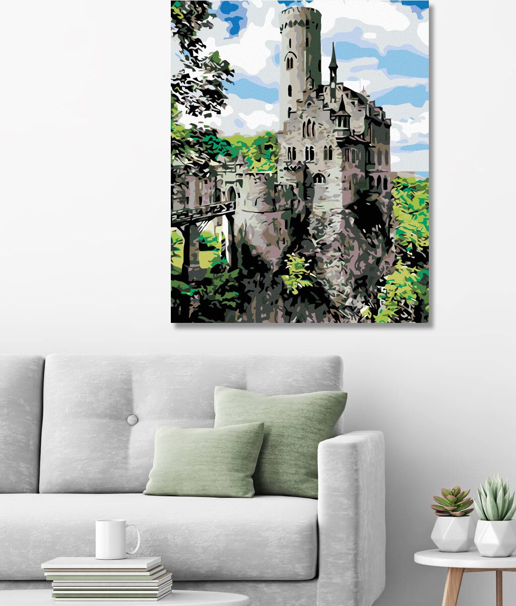 zuty Malování podle čísel - RYTÍŘSKÝ HRAD - Rozměr: 40x50 cm, Rámování: Varianta: vypnuté plátno na rám - obrázek 4