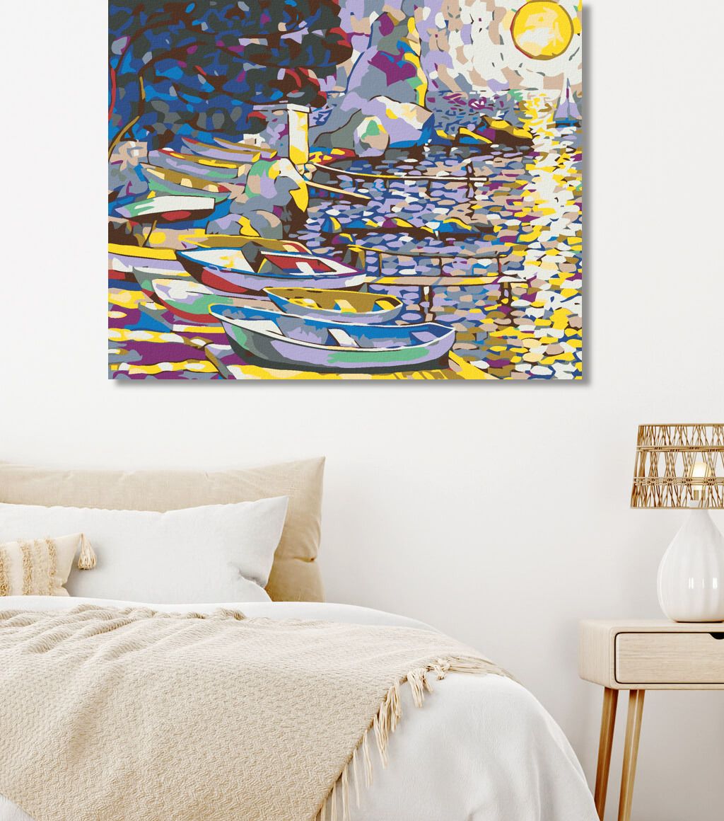 zuty Malování podle čísel - PRAMICE U VODY - Rozměr: 40x50 cm, Rámování: Varianta: bez rámu a bez vypnutí plátna - obrázek 6
