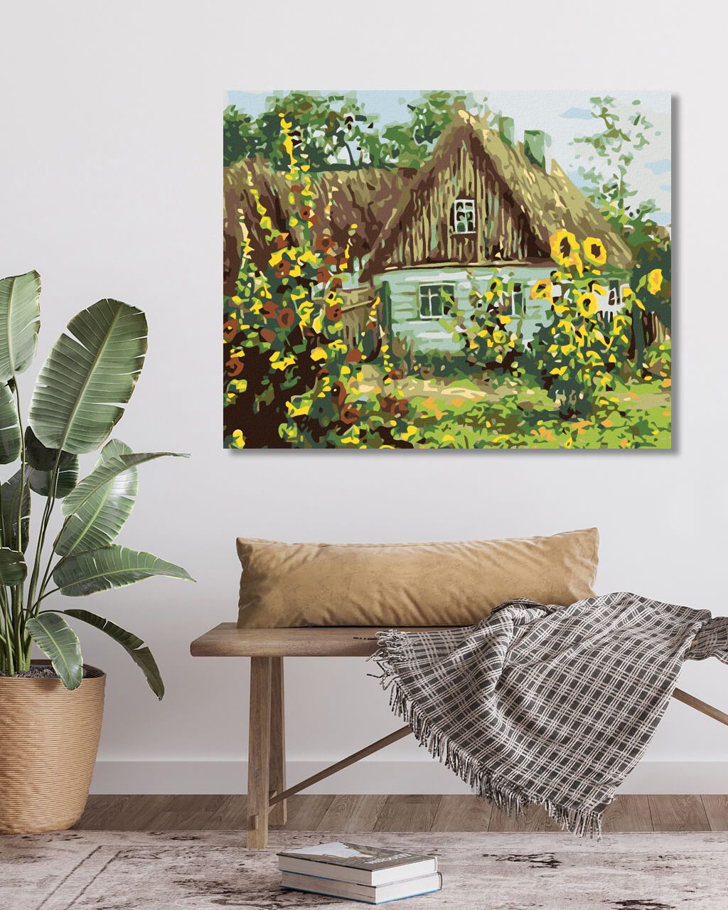 zuty Malování podle čísel - CHALUPA SE ŠINDELOVOU STŘECHOU - Rozměr: 40x50 cm, Rámování: Varianta: vypnuté plátno na rám - obrázek 5