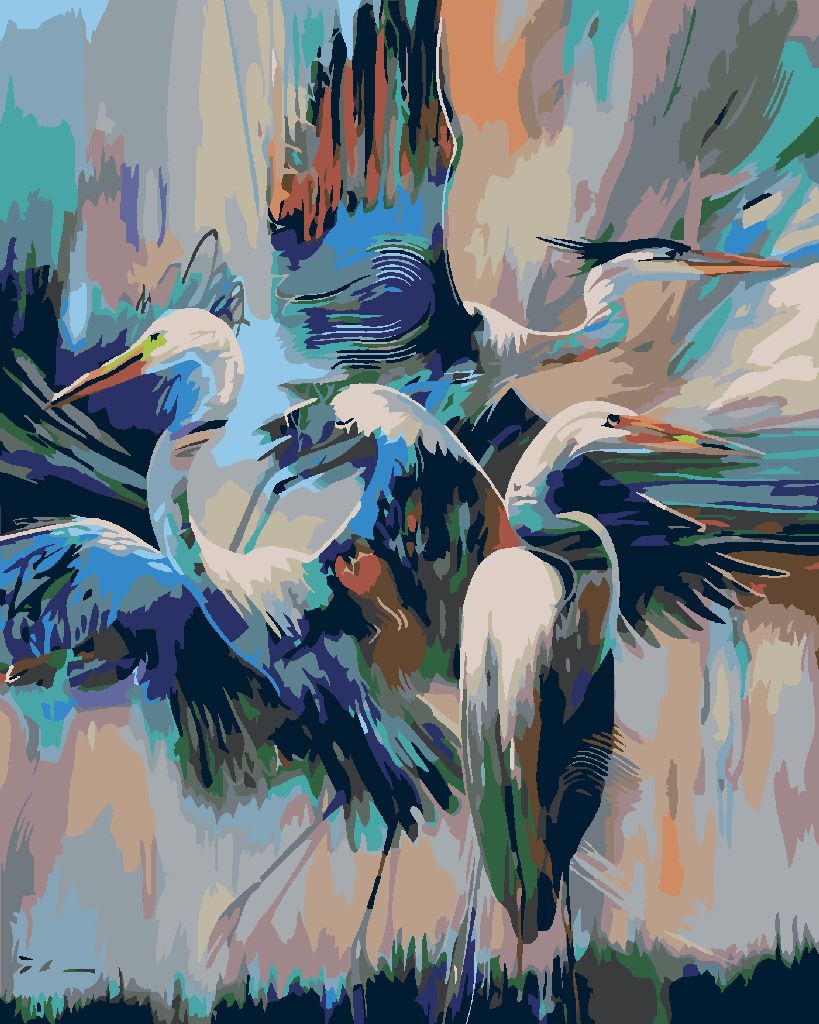 zuty Malování podle čísel - VOLAVKY - Rozměr: 40x50 cm, Rámování: Varianta: vypnuté plátno na rám - obrázek 9