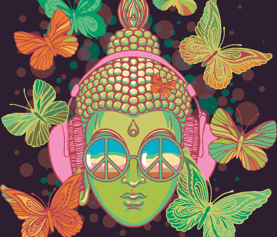 zuty Malování podle čísel - ZELENÝ BUDDHA A MOTÝLI - Rozměr: 40x50 cm, Rámování: Varianta: vypnuté plátno na rám - obrázek 10