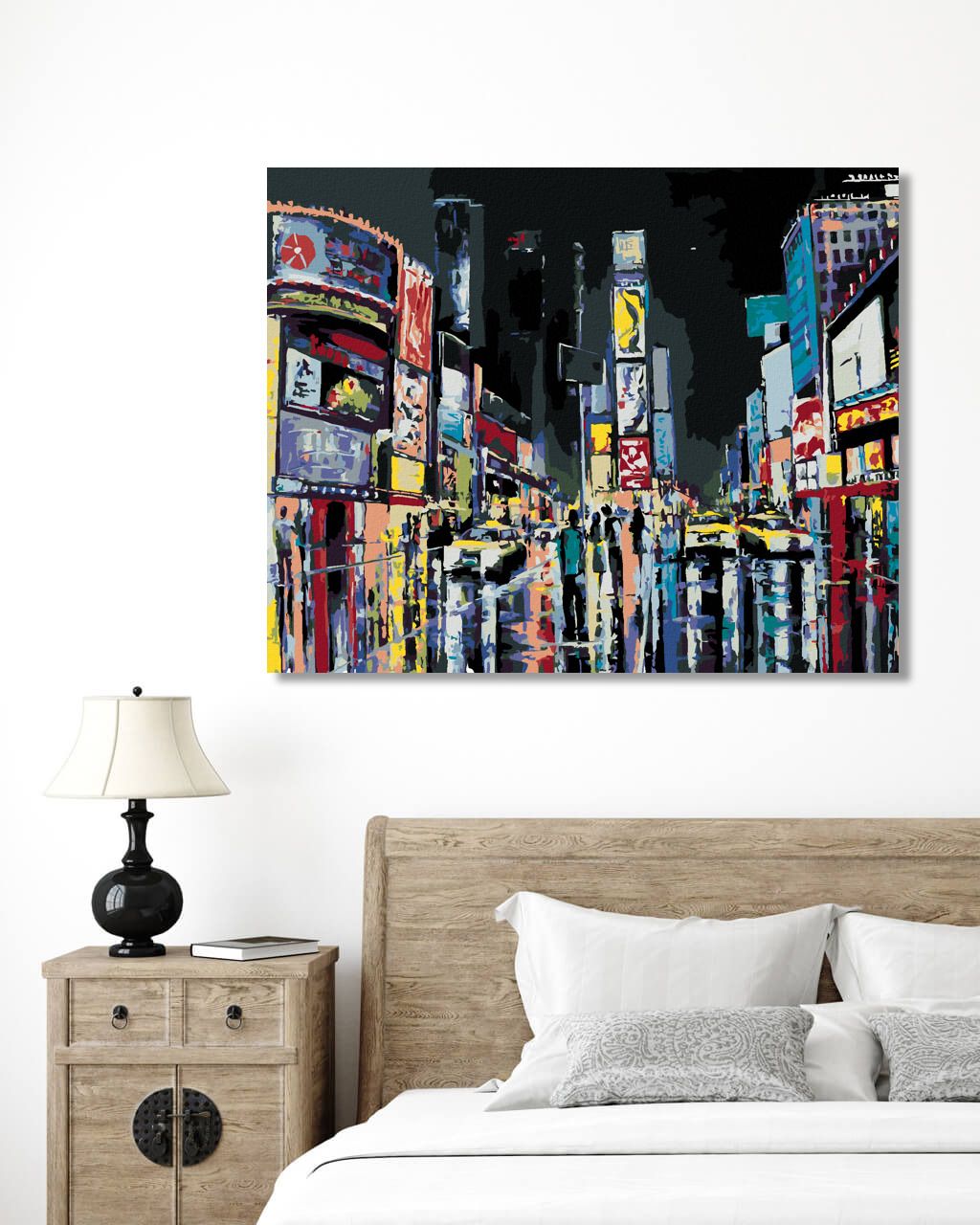 zuty Malování podle čísel - POHLED NA NOČNÍ NEW YORK - Rozměr: 40x50 cm, Rámování: Varianta: vypnuté plátno na rám - obrázek 7