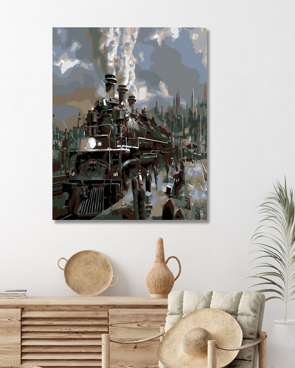 zuty Malování podle čísel - LOKOMOTIVA - Rozměr: 40x50 cm, Rámování: Varianta: vypnuté plátno na rám - obrázek 9