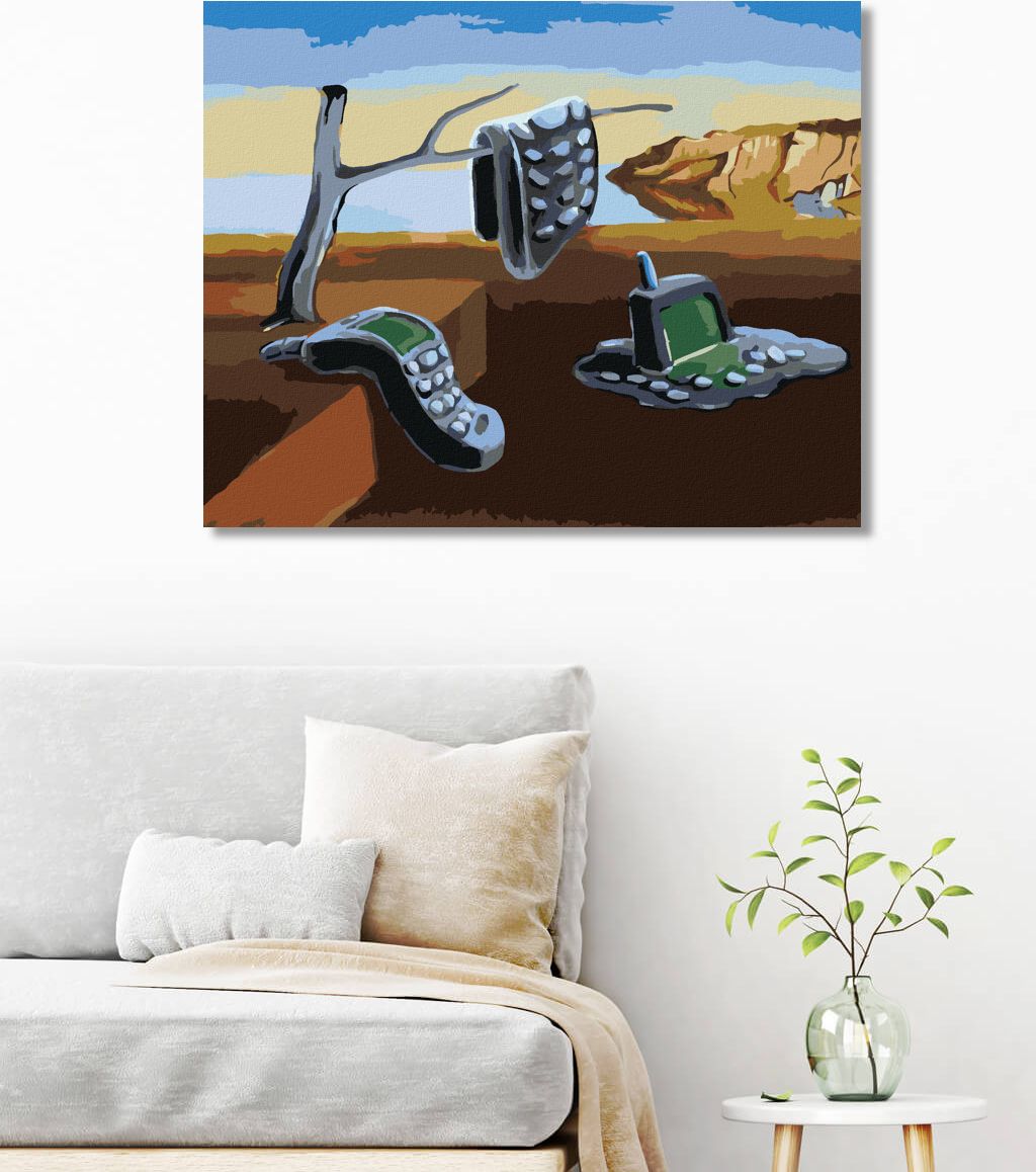 zuty Malování podle čísel - ROZTEKLÉ MOBILY - INSPIRACE SALVADOR DALÍ - Rozměr: 40x50 cm, Rámování: Varianta: vypnuté plátno na rám - obrázek 10