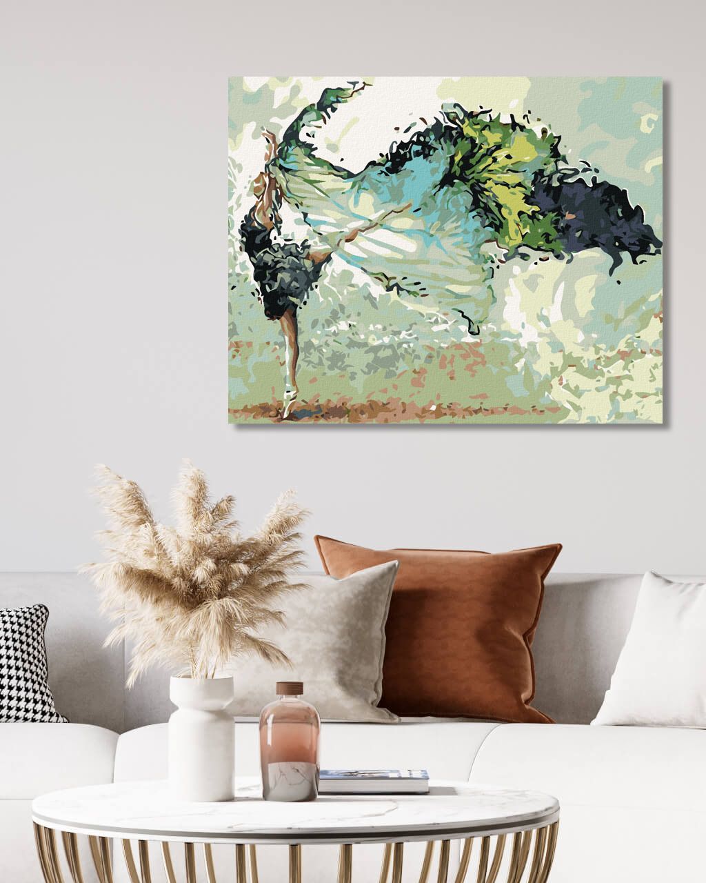 zuty Malování podle čísel - TANEČNICE SE ZÁVOJEM - Rozměr: 40x50 cm, Rámování: Varianta: vypnuté plátno na rám - obrázek 8