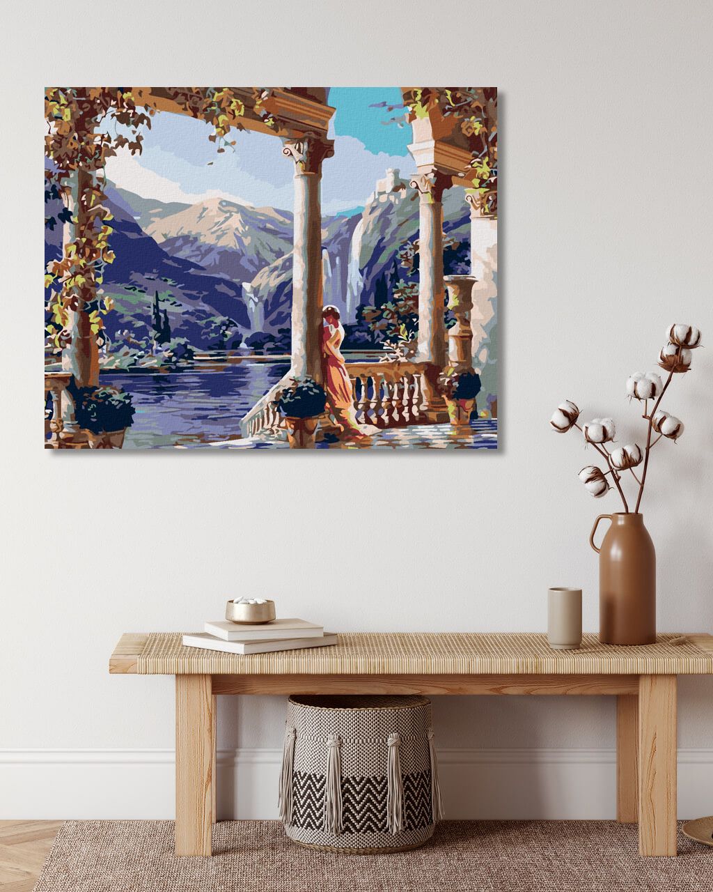 zuty Malování podle čísel - HRAD NAD JEZEREM - Rozměr: 40x50 cm, Rámování: Varianta: vypnuté plátno na rám - obrázek 4