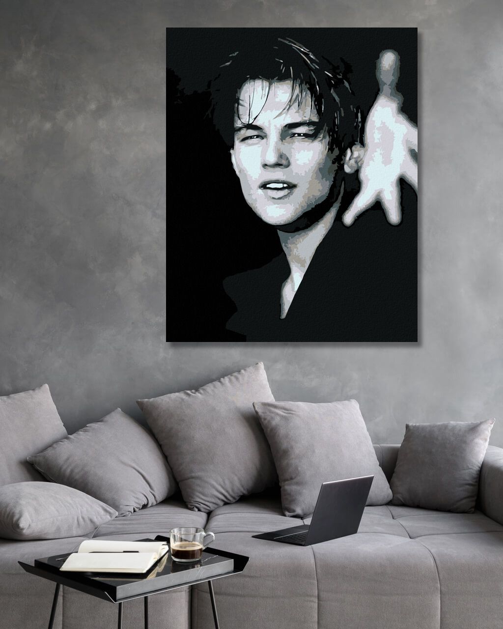 zuty Malování podle čísel - LEONARDO DICAPRIO - Rozměr: 40x50 cm, Rámování: Varianta: vypnuté plátno na rám - obrázek 7
