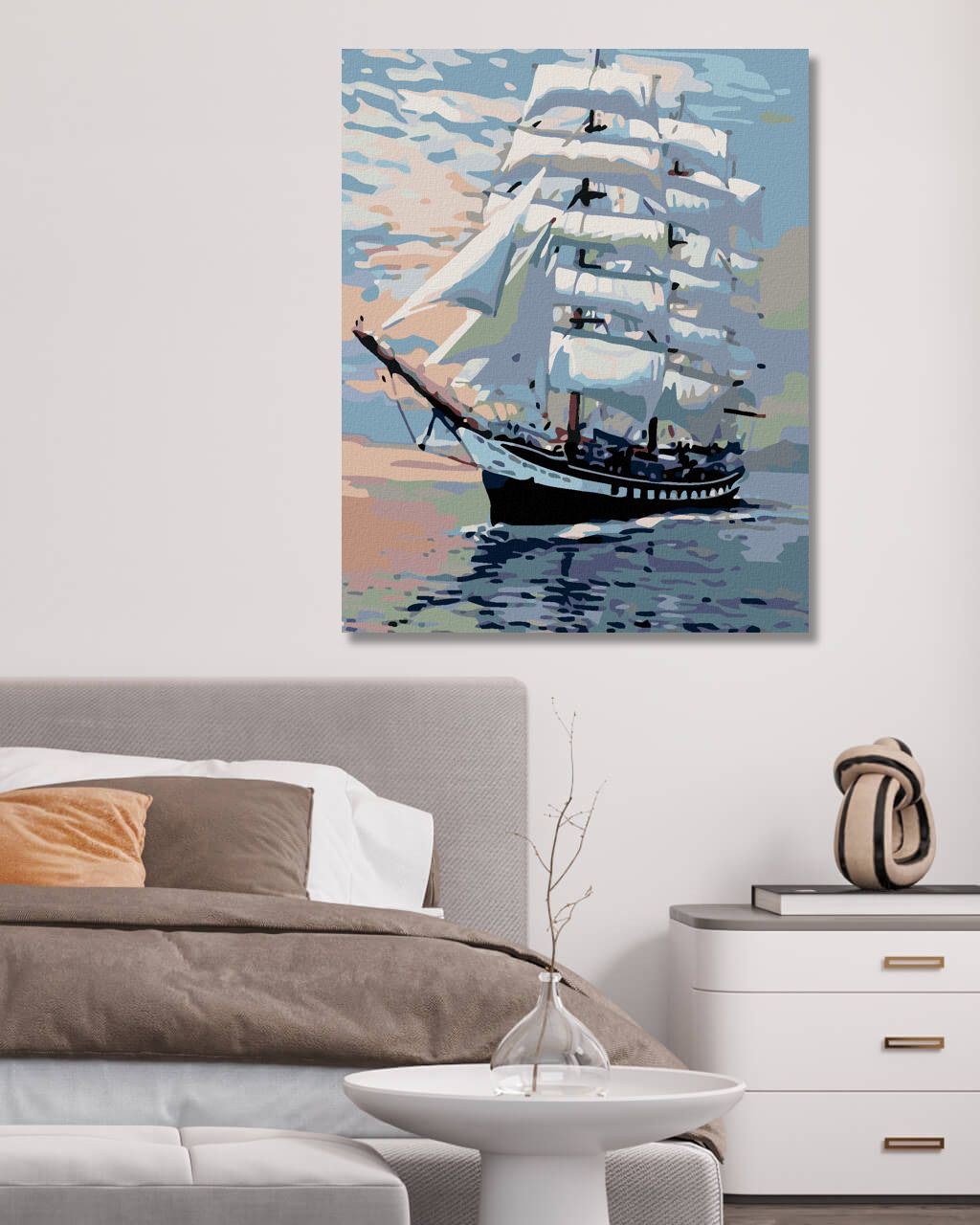 zuty Malování podle čísel - VELKÁ PLACHETNICE - Rozměr: 40x50 cm, Rámování: Varianta: bez rámu a bez vypnutí plátna - obrázek 11