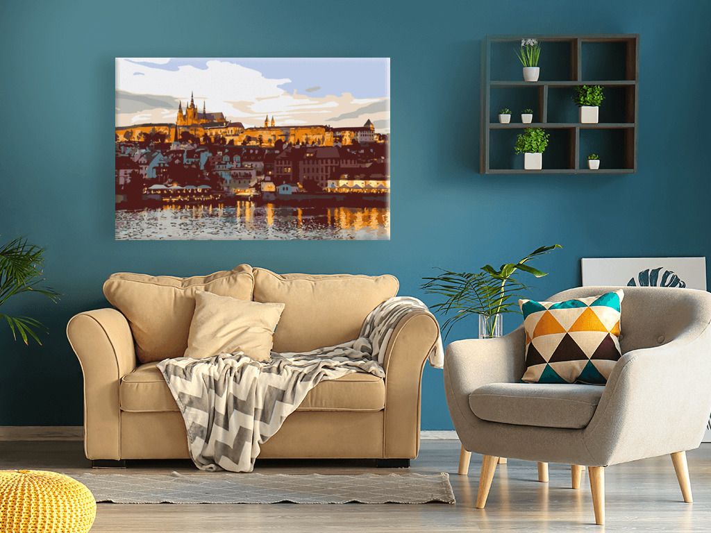 zuty Malování podle čísel - PRAŽSKÝ HRAD - Rozměr: 40x50 cm, Rámování: Varianta: bez rámu a bez vypnutí plátna - obrázek 18