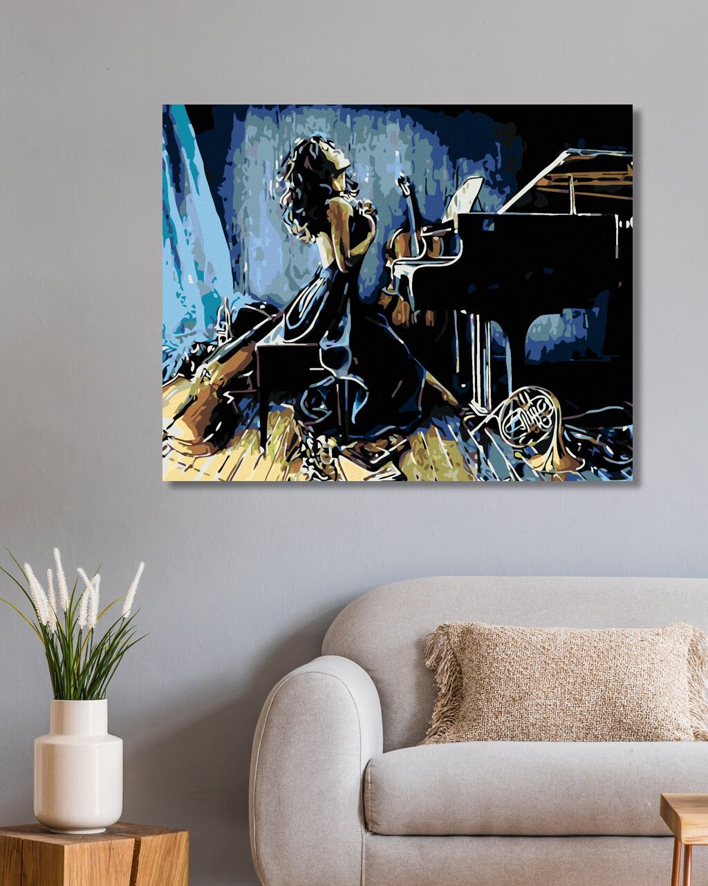 zuty Malování podle čísel - UMĚLKYNĚ - Rozměr: 40x50 cm, Rámování: Varianta: vypnuté plátno na rám - obrázek 4