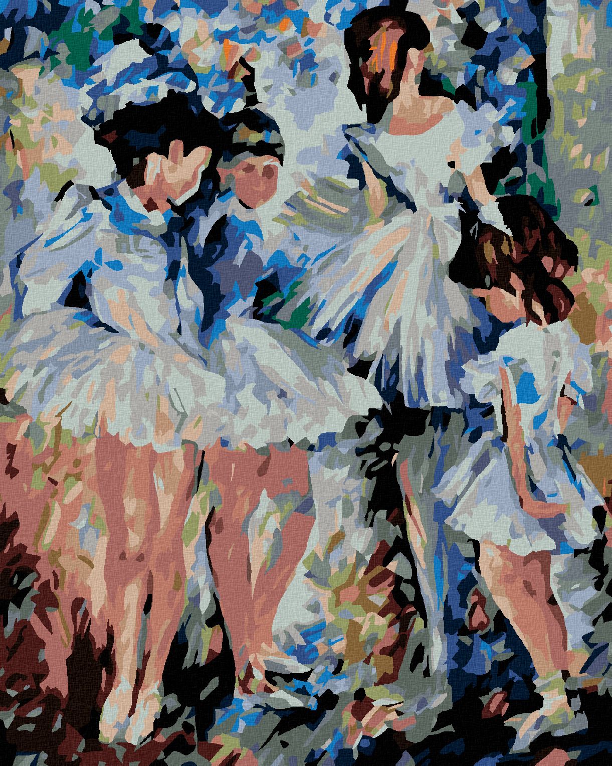 zuty Malování podle čísel - MALÉ BALETKY - Rozměr: 40x50 cm, Rámování: Varianta: bez rámu a bez vypnutí plátna - obrázek 1